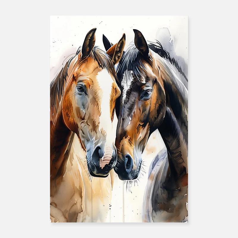 Pferd Poster 40x60 cm