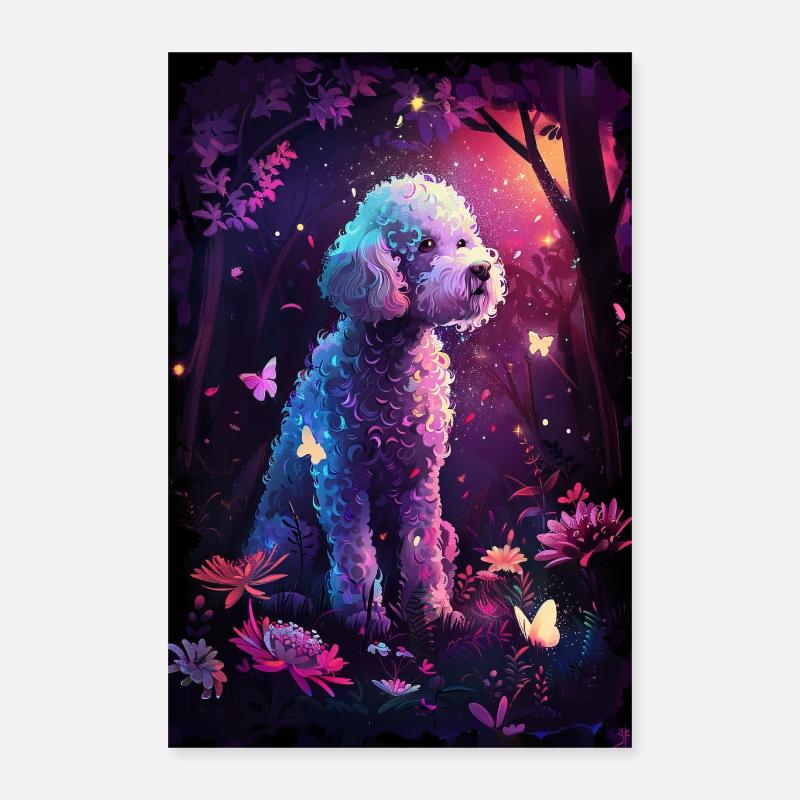 Pudel Poster 40x60 cm