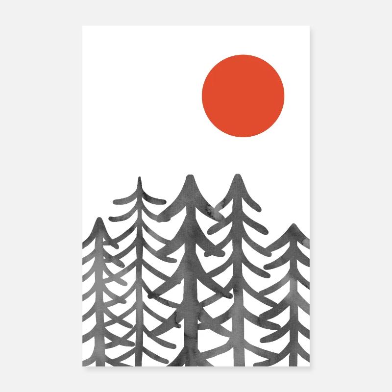 En forêt Poster 40 x 60 cm