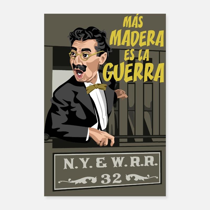 GROUCHO Plus Bois Poster 40 x 60 cm