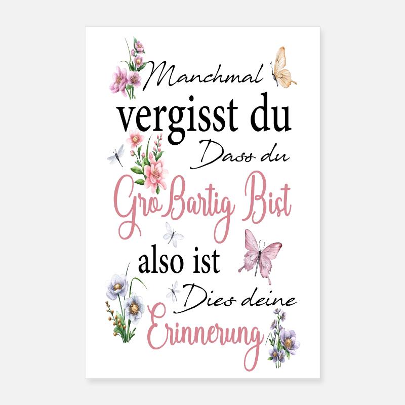 Freundschaft Geschenk Beste Freunde Geschenkidee - Poster 40x60 cm - Weiß