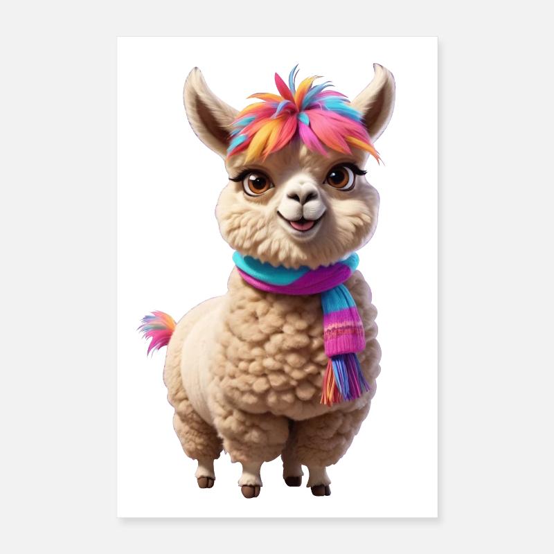 Alpaca Poster 16" x 24" (40x60 cm)