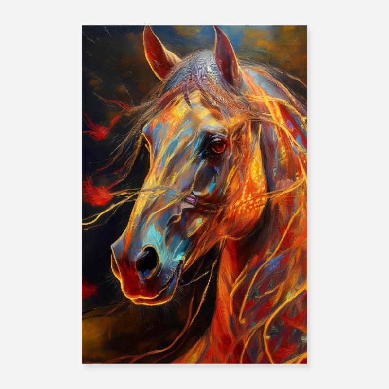 Portrait d’un cheval 3 Poster 40 x 60 cm