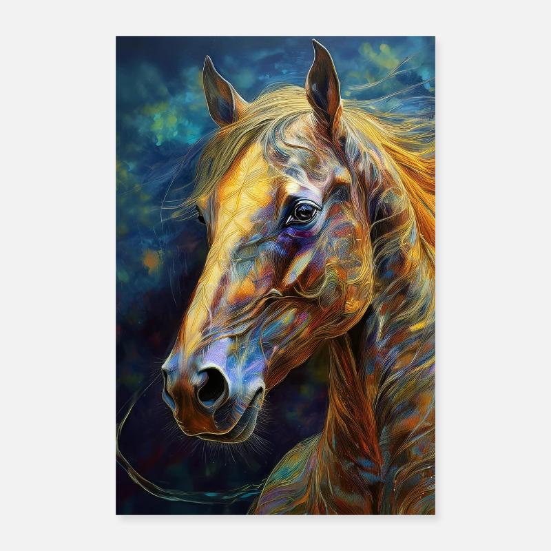 Ein Portrait von einem Pferd 4 Poster 40x60 cm