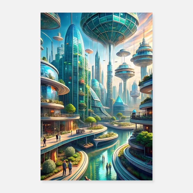 Green future Poster 16" x 24" (40x60 cm)