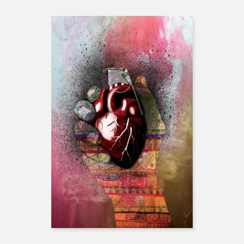 Poster Rebellious Heart Poster 16" x 24" (40x60 cm)