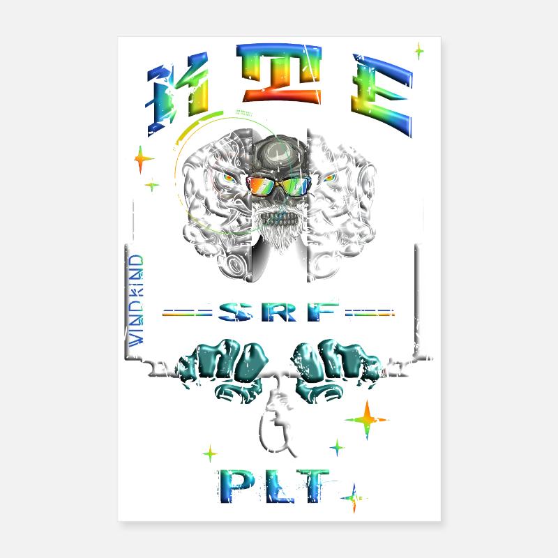 Pilote de kitesurf Poster 40 x 60 cm