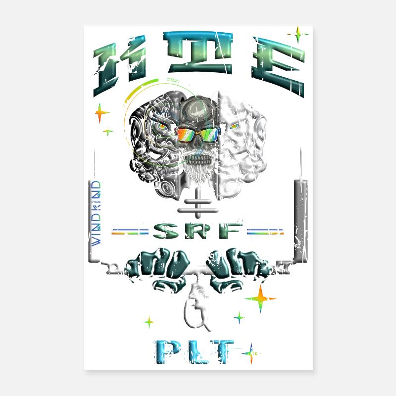 Pilote de kitesurf Poster 40 x 60 cm