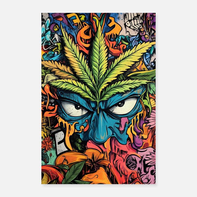 Kaléidoscope Graffiti Cannabis Poster 40 x 60 cm