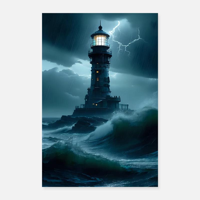 Leuchtturm Poster 40x60 cm