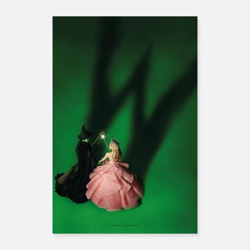 Wicked Design Mystical With Glinda And Elphaba Poster 16" x 24" (40x60 cm)