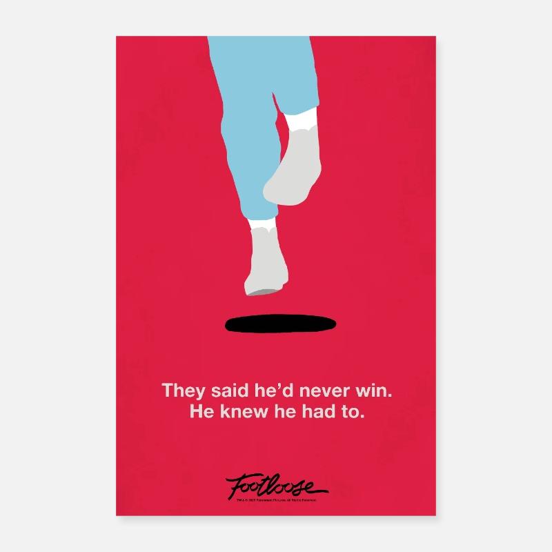 Footloose Design Spécial Avec Citation Poster 40 x 60 cm