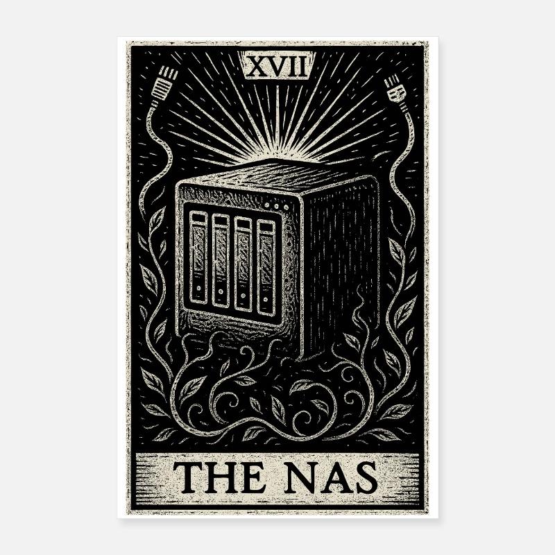 Datahoarding Tarot: The Oracle of NAS Poster 16" x 24" (40x60 cm)