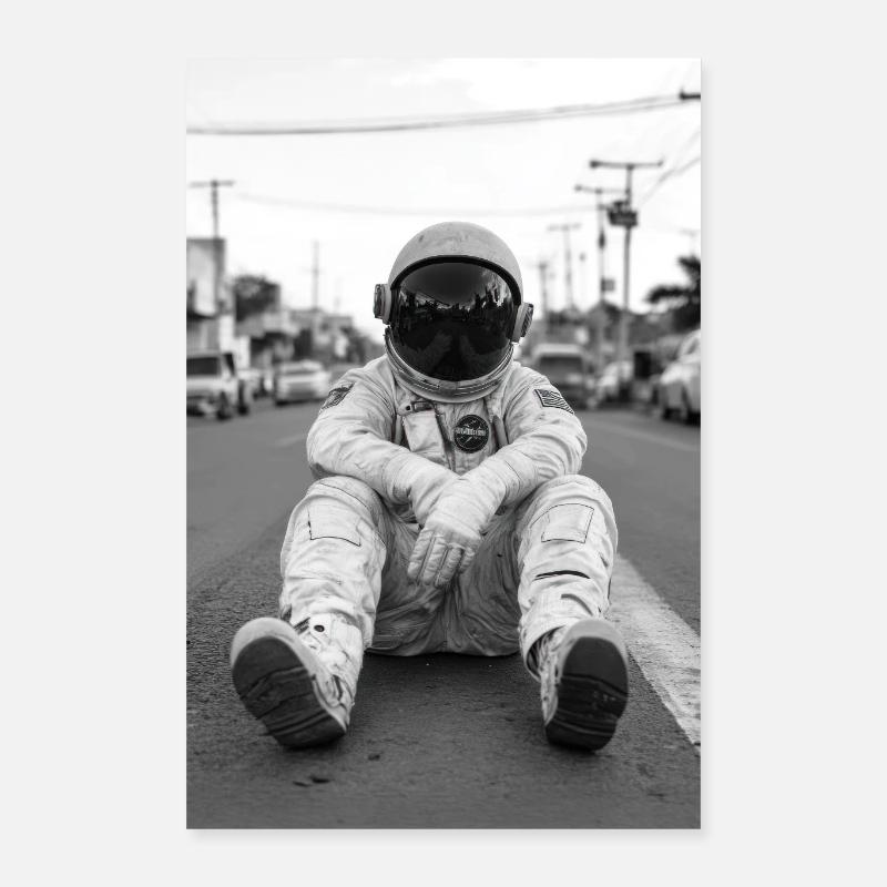 Lost Astronaut on Earth Poster 16" x 24" (40x60 cm)