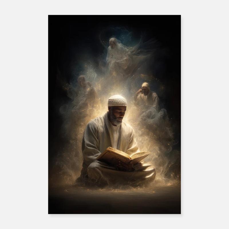 Lumière divine du reflet Poster 40 x 60 cm