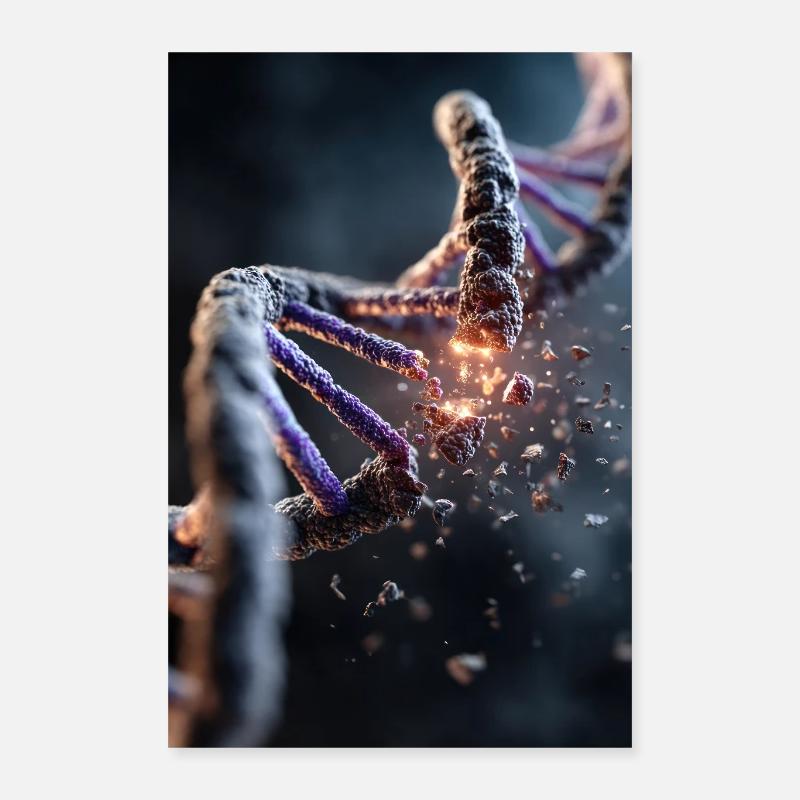 Explosion de la dégradation de l’ADN Poster 40 x 60 cm