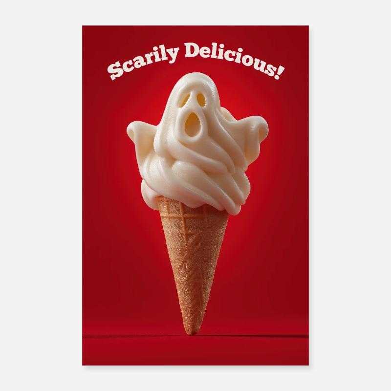 Ghost IceCream Schaurig lecker Poster 40x60 cm