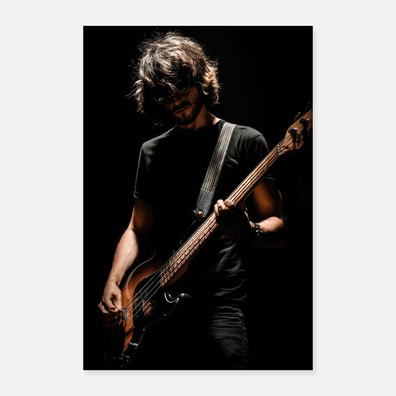 Midnight Bassiste dans l’ombre Poster 40 x 60 cm