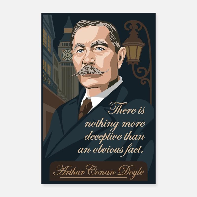 Arthur Conan Doyle Poster 40 x 60 cm