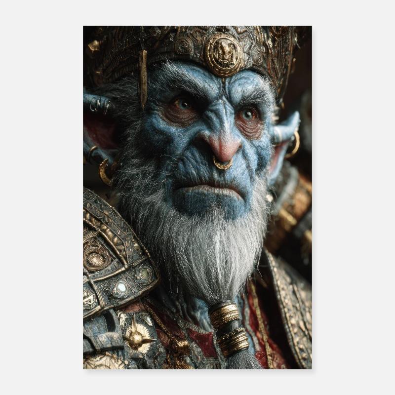 Orc King in Ornate Armor Poster 16" x 24" (40x60 cm)