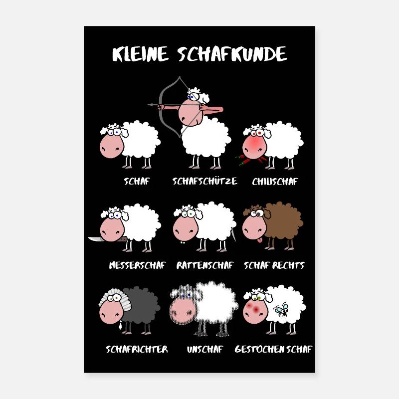 Kleine Schafkunde Posteredition Poster 40x60 cm