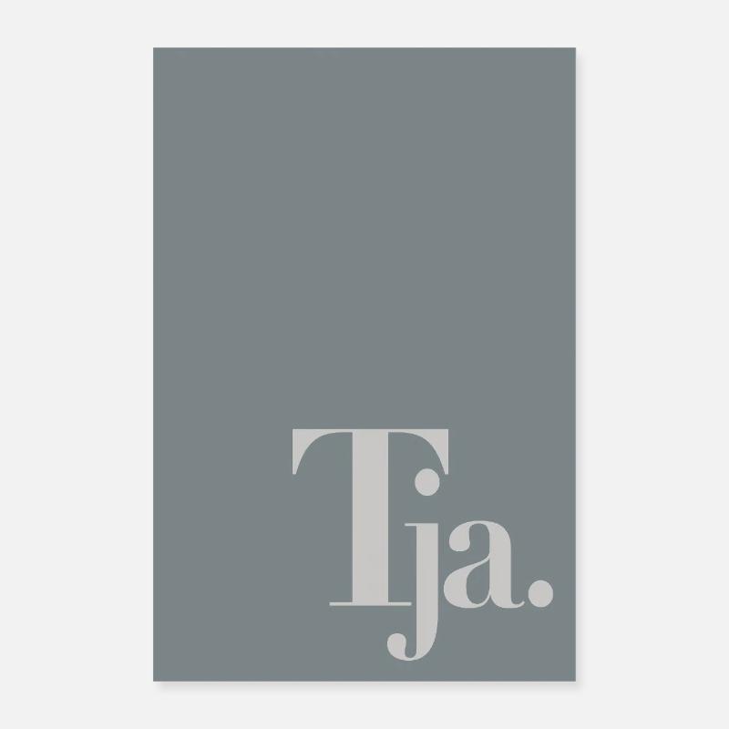 Typographic poster "Well." Poster 16" x 24" (40x60 cm)