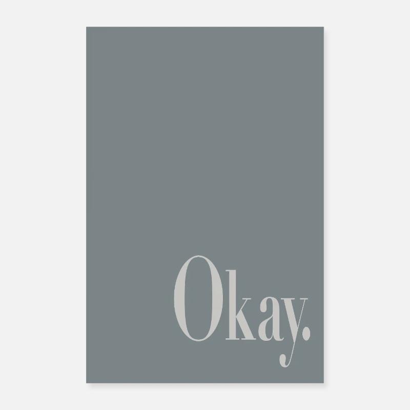 Affiche minimaliste moderne – D’accord Poster 40 x 60 cm