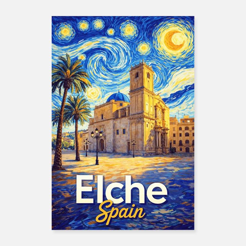 Elche Spain Poster 40x60 cm