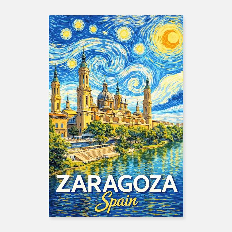 Saragosse, Espagne Poster 40 x 60 cm