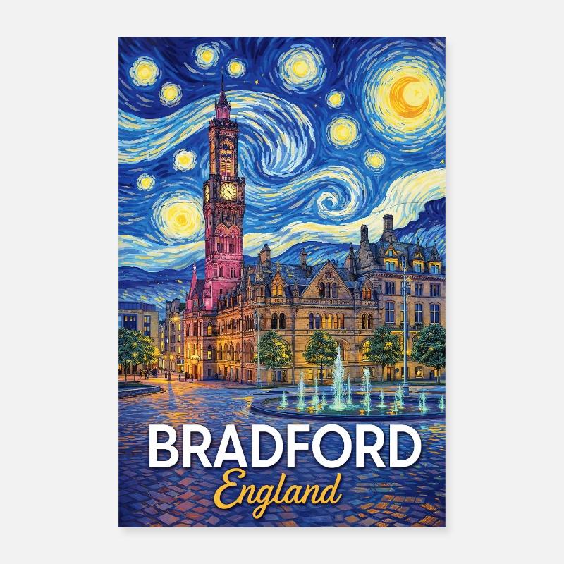 Bradford, Angleterre Poster 40 x 60 cm