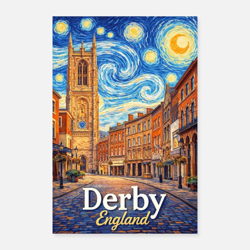 Derby, England Poster 40x60 cm