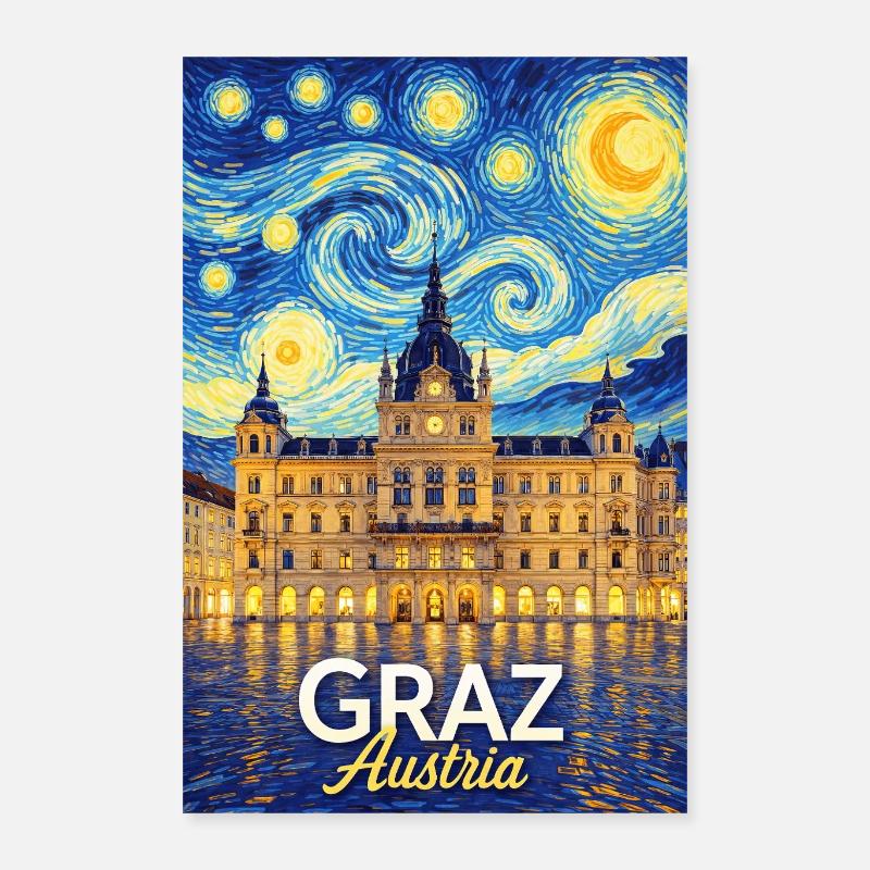 Graz, Autriche Poster 40 x 60 cm