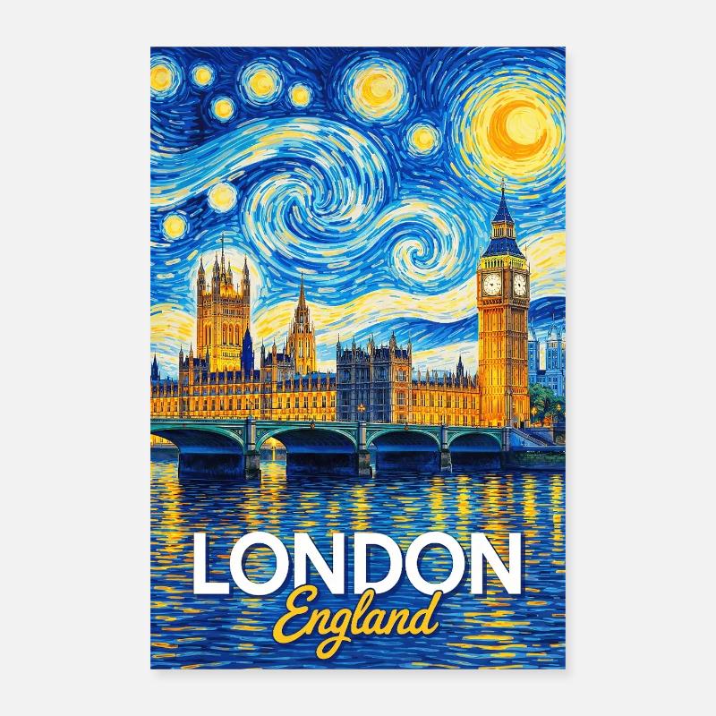 Londres, Angleterre Poster 40 x 60 cm