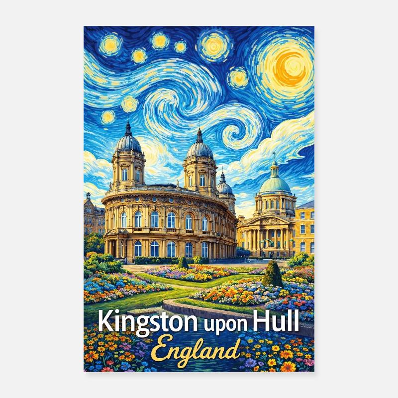 Kingston upon Hull, Angleterre Poster 40 x 60 cm
