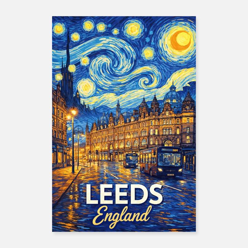 Leeds, England Poster 40x60 cm