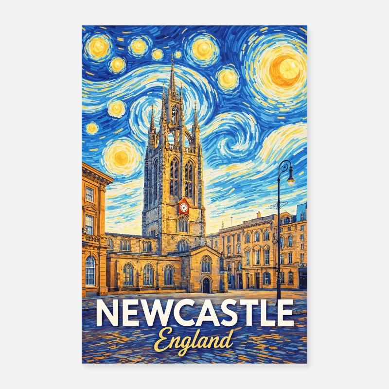 Newcastle, Angleterre Poster 40 x 60 cm