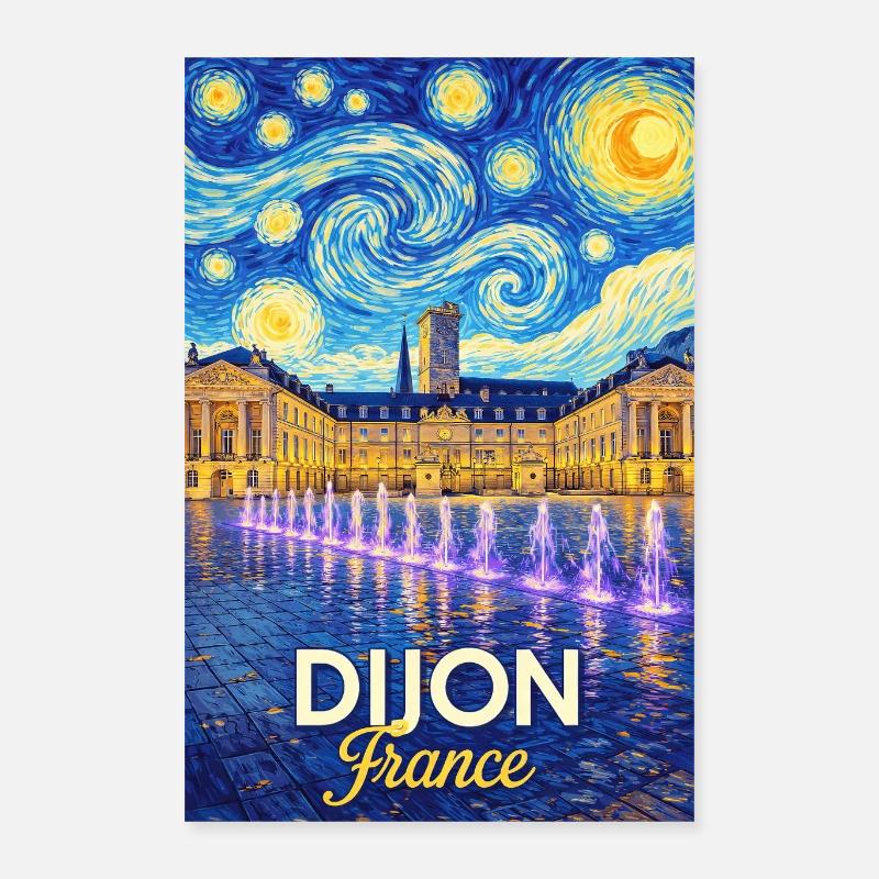 Dijon, Frankreich Poster 40x60 cm