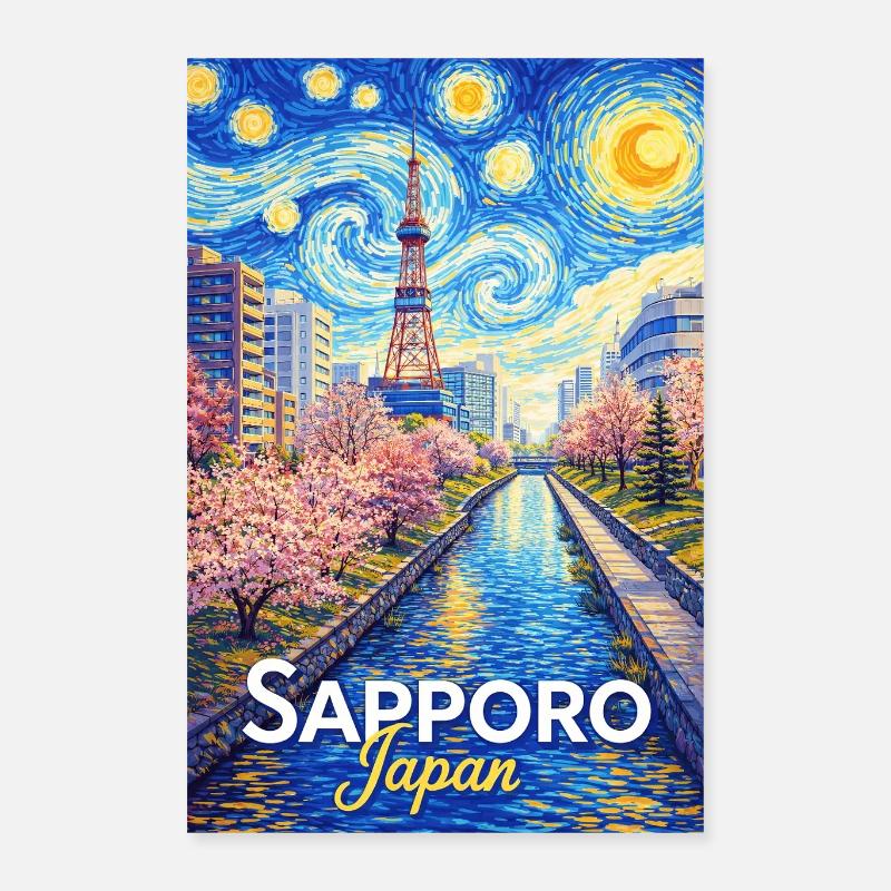 Sapporo, Japan Poster 16" x 24" (40x60 cm)