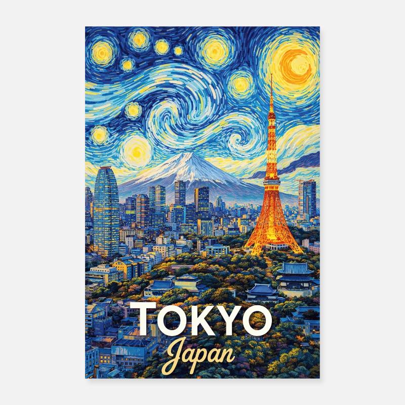 Tokyo Japon Poster 40 x 60 cm
