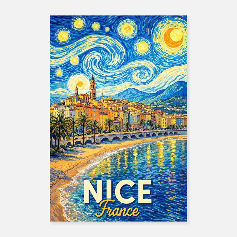 Nice, Frankreich Poster 40x60 cm