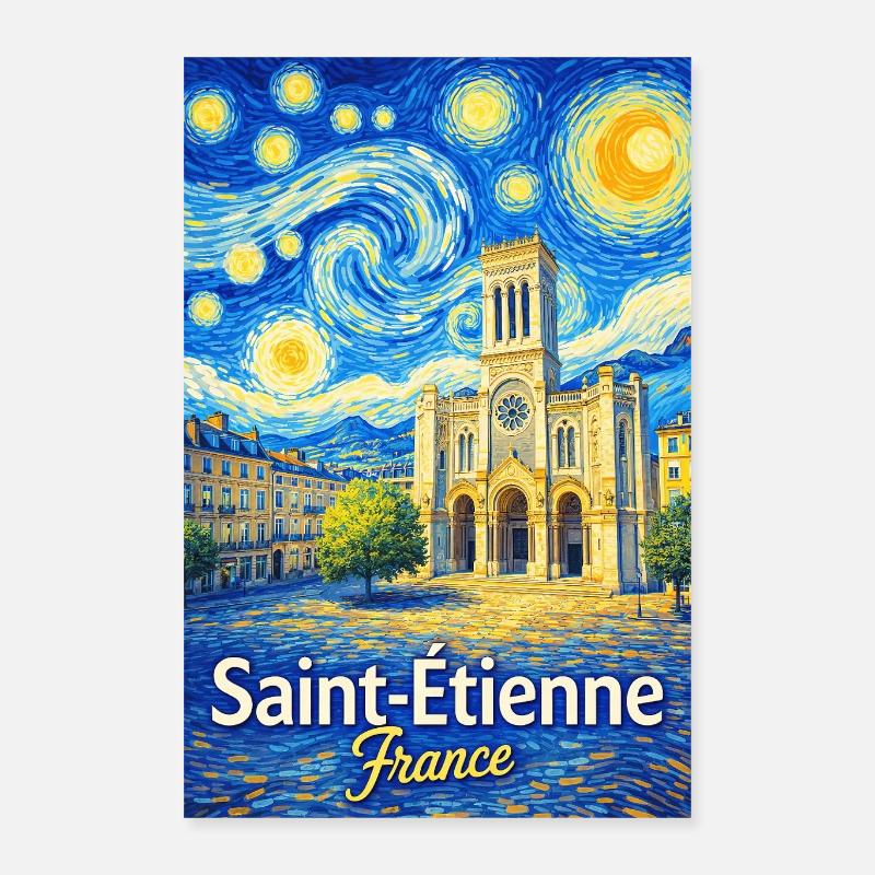 Saint-Étienne, Frankreich Poster 40x60 cm