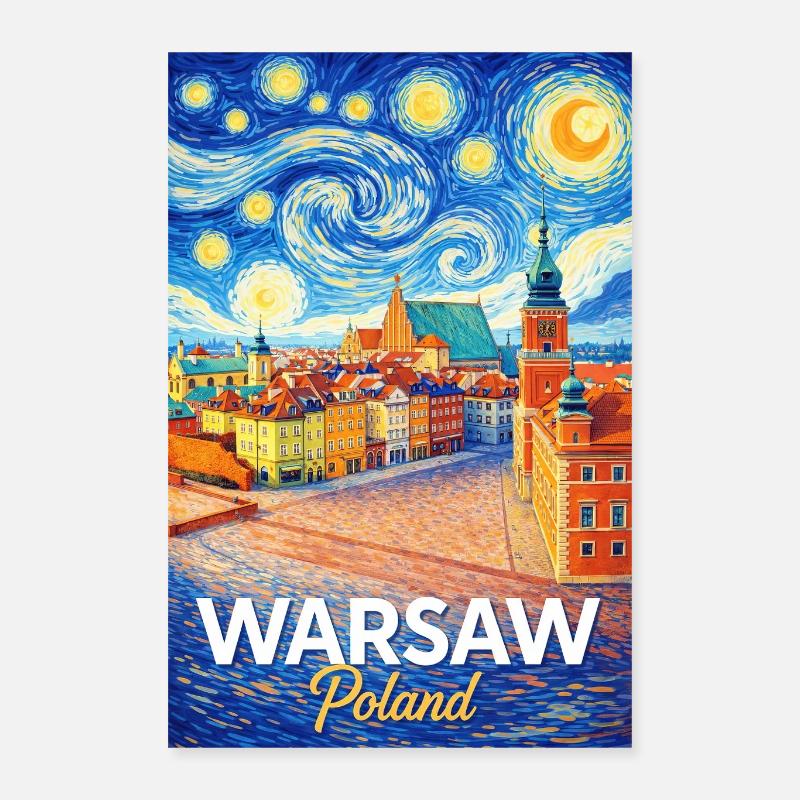 Varsovie, Pologne Poster 40 x 60 cm