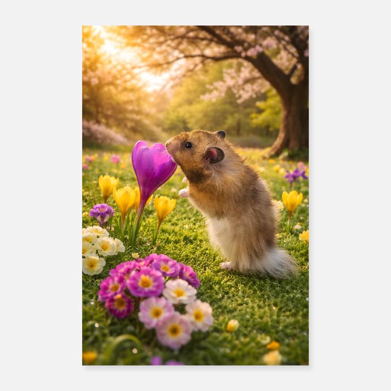 Chico11 : Le début du printemps avec la fleur 2026 Poster 40 x 60 cm