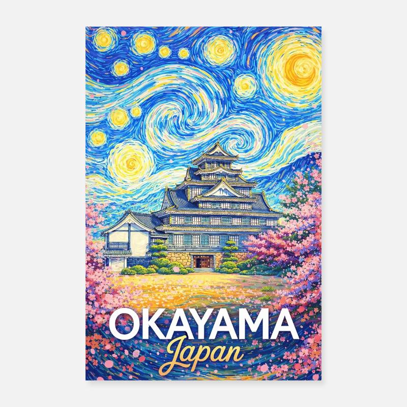 Okayama, Japon Poster 40 x 60 cm