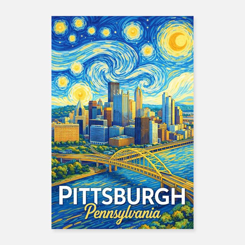 Pittsburgh, Pennsylvanie Poster 40 x 60 cm