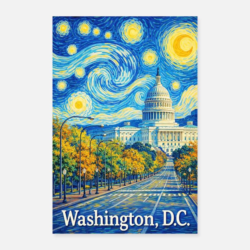 Washington, D.C. Poster 16" x 24" (40x60 cm)