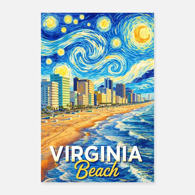 Plage de Virginie Poster 40 x 60 cm
