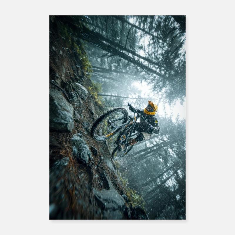 Winterwald-MTB-Quest Poster 40x60 cm
