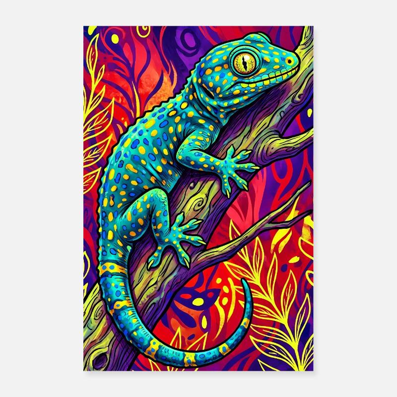 Gecko Poster 40x60 cm
