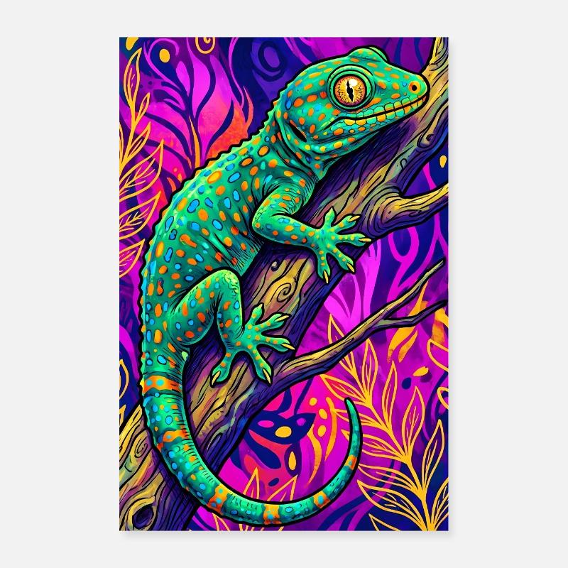 Gecko Poster 40 x 60 cm